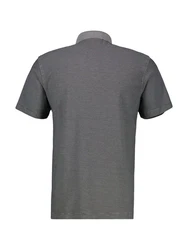 LERROS Kurzarmshirt mit Logostickerei Dunkelgrau/Grau/Hellgrau
