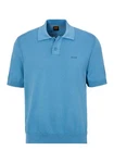 BOSS ORANGE Strickpullover Asac_P mit Polokragen Hellblau/Blau