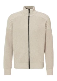 Strickjacke Kalandrio mit kontrastfarbigem Reiverschluss