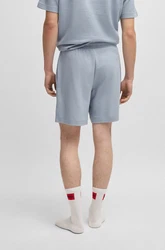HUGO Pyjamashorts Austin Short  Hellblau/Grau/Blau