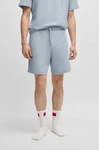 HUGO Pyjamashorts Austin Short  Hellblau/Grau/Blau