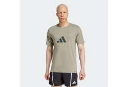 adidas Performance T-Shirt M BOX LOGO G T Dunkelgrün/Khaki