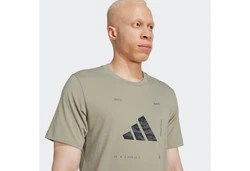 adidas Performance T-Shirt M BOX LOGO G T Dunkelgrün/Khaki