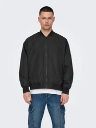 ONLY & SONS Blouson Bomberjacke ONSGAVIN BOMBER JACKET (8522) Dunkelgrau/Schwarz