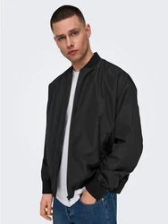 ONLY & SONS Blouson Bomberjacke ONSGAVIN BOMBER JACKET (8522) Dunkelgrau/Schwarz