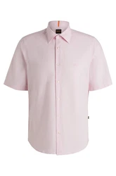 BOSS ORANGE Kurzarmhemd Rash_2_M Rosa