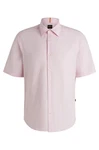 BOSS ORANGE Kurzarmhemd Rash_2_M Rosa