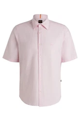 BOSS ORANGE Kurzarmhemd Rash_2_M Rosa