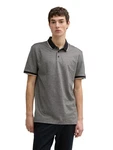 TOM TAILOR DENIM Poloshirt Hellgrau/Grau/Dunkelgrau TOM TAILOR DENIM Poloshirt Hellgrau/Grau/Dunkelgrau