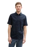 TOM TAILOR Leinenhemd 1045098 Blau/Dunkelblau/Hellblau