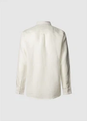 Pepe Jeans Langarmhemd ARNAU Khaki/Weiß/Beige/Grau