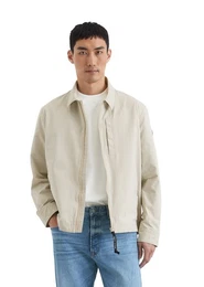Outdoorjacke aus wasserabweisendem Materialmix