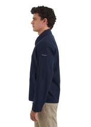 Marc O'Polo Outdoorjacke aus wasserabweisendem Materialmix Dunkelblau/Hellblau/Blau