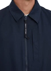 Marc O'Polo Outdoorjacke aus wasserabweisendem Materialmix Dunkelblau/Hellblau/Blau
