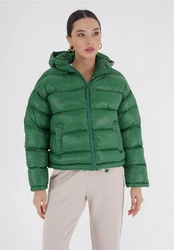 freshlions Steppjacke Tara Grün/Dunkelgrün