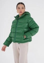 freshlions Steppjacke Tara Grün/Dunkelgrün