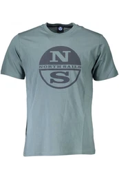 T-Shirt Herren Kurzarm T-Shirt Grn mit Rundhals und