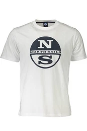 T-Shirt Weies Herren T-Shirt mit Rundhalsausschnitt und