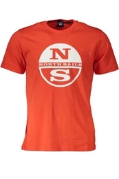 T-Shirt Rotes Kurzarm-T-Shirt fr Herren mit Rundhals und