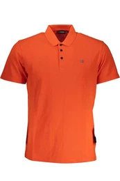 Poloshirt Herren Kurzarm-Poloshirt Rot mit Logostickerei und