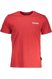 T-Shirt Herren Kurzarm T-Shirt Rot mit Print &