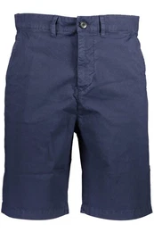 5-Pocket-Hose Herren Bermuda-Shorts Blau aus Bio-Baumwolle mit 4 Taschen