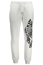 5-Pocket-Hose Weie Herren-Sporthose mit Logo-Druck und Kordelbund