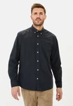 camel active Langarmhemd Button-Down Dunkelblau/Hellblau/Schwarz