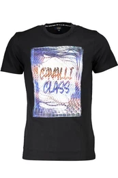 T-Shirt Herren Schwarz Rundhals T-Shirt mit Print und Logo