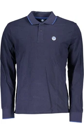 Poloshirt Nachhaltiges Herren Langarmshirt Blau - Polo mit