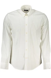 Langarmhemd Nachhaltiges Herrenhemd Wei: Langarm, Regular Fit, Button-Down