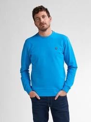 Petrol Industries Sweatshirt mit Logo Blau/Hellblau