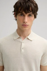 JOOP! Strickpullover Maliosor Khaki/Weiß/Braun/Beige