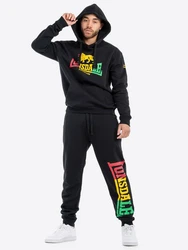 Lonsdale Kapuzensweatshirt Classic SOUNDS Rot/Schwarz/Braun/Grün