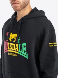 Lonsdale Kapuzensweatshirt Classic SOUNDS Rot/Schwarz/Braun/Grün