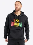 Lonsdale Kapuzensweatshirt Classic SOUNDS Rot/Schwarz/Braun/Grün