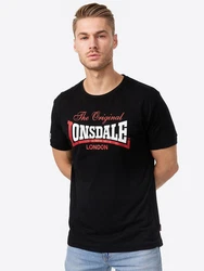 Lonsdale T-Shirt Aldingham Rot/Dunkelrot/Schwarz