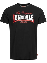 Lonsdale T-Shirt Aldingham Rot/Dunkelrot/Schwarz