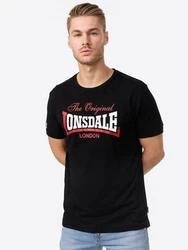 Lonsdale T-Shirt Aldingham Rot/Dunkelrot/Schwarz