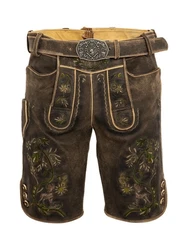 Maddox Trachtenlederhose FLEESENSEE Khaki/Dunkelbraun/Braun/Dunkelgrün