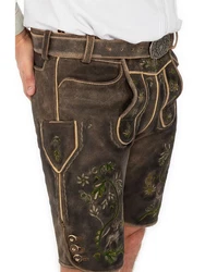 Maddox Trachtenlederhose FLEESENSEE Khaki/Dunkelbraun/Braun/Dunkelgrün