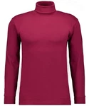 RAGMAN Rollkragenshirt Langarmshirt Unterzieh Rolli Rosa/Dunkelrot/Lila