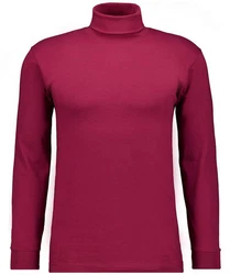 RAGMAN Rollkragenshirt Langarmshirt Unterzieh Rolli Rosa/Dunkelrot/Lila