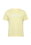 s.Oliver T-Shirt Artwork Gelb/Braun