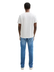 TOM TAILOR Denim Straight-Jeans TTAEDAN Blau/Beige/Hellblau