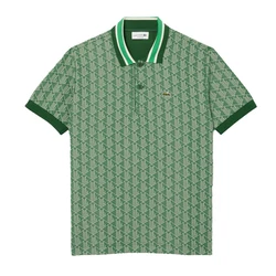 Lacoste Poloshirt Monogramm Polo Grün/Dunkelgrün