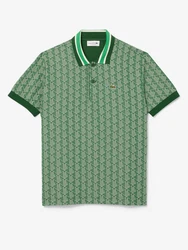 Lacoste Poloshirt Monogramm Polo Grün/Dunkelgrün