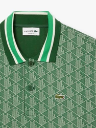 Lacoste Poloshirt Monogramm Polo Grün/Dunkelgrün