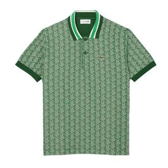 Lacoste Poloshirt Monogramm Polo Grün/Dunkelgrün Lacoste Poloshirt Monogramm Polo Grün/Dunkelgrün