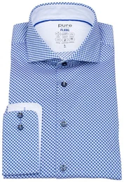 Langarmhemd Slim Fit stark tailliert Haifischkragen